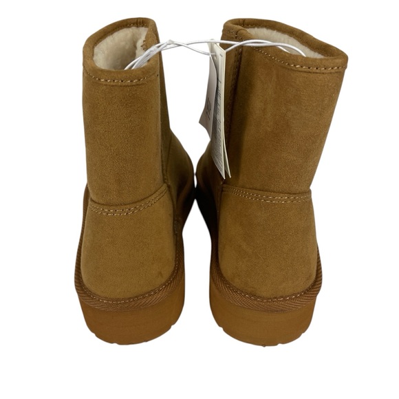 Gap Girls Cozy Faux Suede Sherpa Boots Size 1 NWT - Picture 5 of 9